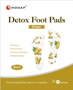 Ginger Detox Foot Pads 2 in 1 box cover