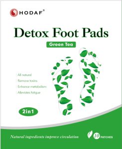 Green Tea Detox Foot Pads 2 in 1 box cover