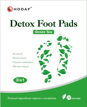 Green Tea Detox Foot Pads 2 in 1 box cover