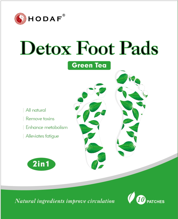 Green Tea Detox Foot Pads 2 in 1 box cover