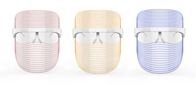 LED Facial Mask 7 colour front view LED Facial Mask 7 colour front view