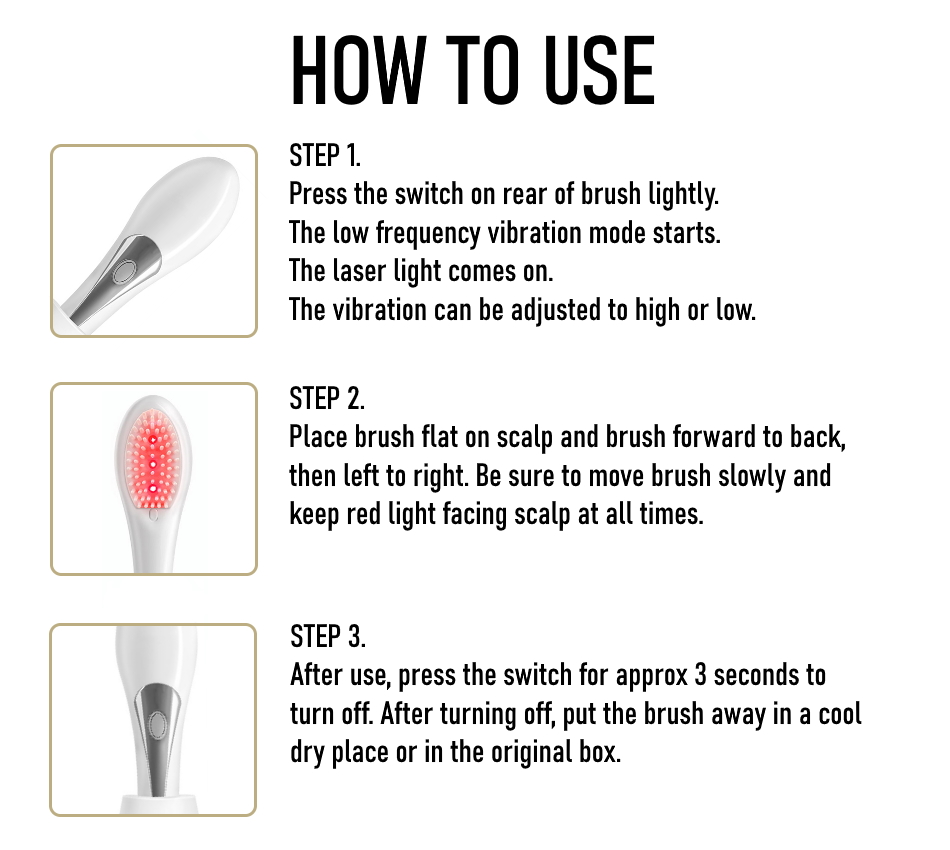 Hair Massage & Hair Growth Comb how to use
